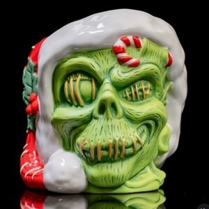 Disney Trader Sams 2025 Holiday Edition Zombie Mug with Green and Red